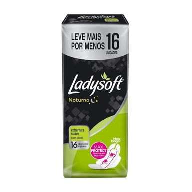 Absorvente Ladysoft Noturno Suave Com Abas Com 16 Unidades