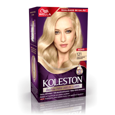 Kit Tintura Koleston Louro Especial Claríssimo Acinzentado 121