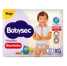 Fralda Descartável Babysec Galinha Pintadinha Shortinho Mega XG Com 22 Unidades