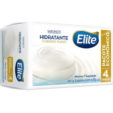Kit Sabonete Barra Elite Hidratante Com 4Unidades 85G