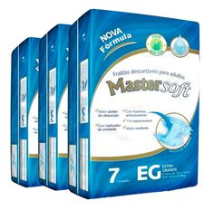 Kit Fralda Geriátrica Mastersoft Regular EG 7 Unidades - Com 3 Unidades