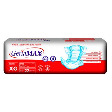 Fralda Descartável Geriátrica Geriamax XG - 22 Unidades