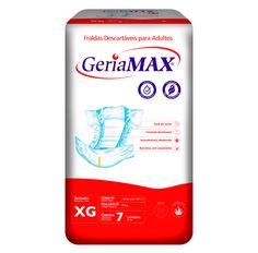 Fralda Descartável Geriátrica Geriamax XG - 7 Unidades