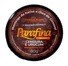 Parafina Bronzeadora Dermacream Cenoura E Urucum 80g