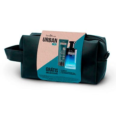 Kit Deo Colônia + Gel Barbear Urban Men Grátis Nécessaire