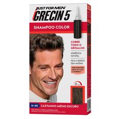 Shampoo Color Grecin 5 Castanho Médio Escuro