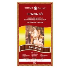 Tintura Em Pó Henna Surya Castanho 50g