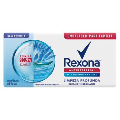 Sabonete Rexona Antibacterial Limpeza Profunda - 6 Unidades