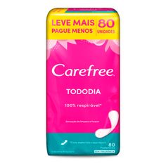 Protetor Diário Carefree Sem Perfume Leve 80 Pague 60