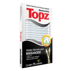 Hastes Flexíveis Topz Para Maquiagem Com 75 Unidades