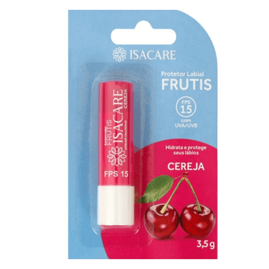 Kit Protetor Labial Isacare Frutis Cereja 3,5g - 10 Unidades