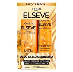 Kit Shampoo 375ml + Condicionador 170ml Elseve Óleo Extraordinário