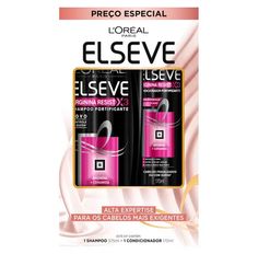 Kit Elseve Shampoo 375ml+Condicionador Arginina Resist 170ml