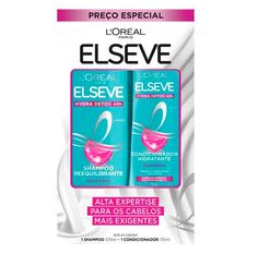 Kit Shampoo 375ml + Condicionador 170ml Elseve Hydra Detox