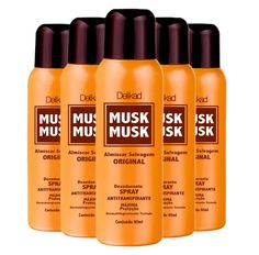 Kit Desodorante Spray Wild Musk 90ml - 6 Unidades