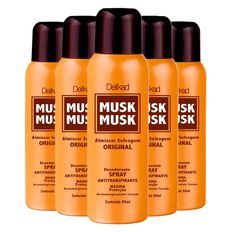 Kit Desodorante Spray Wild Musk 90ml - 6 Unidades