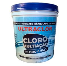 Cloro Ultraclor Multiação 6 Em 1 10Kg - Nova  Embalagem