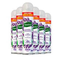 Kit Desodorante Antitranspirante Suave Lavanda e Erva Doce 200ml C/6 Unidades