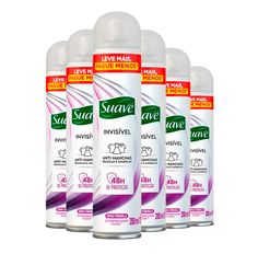 Kit Desodorante Antitranspirante Suave Invisible Feminino 200ml C/6 Unidades