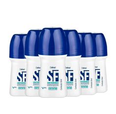 Kit Desodorante SF Sem Fragrância Roll On 50ml - 6 Unidades