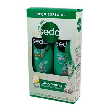 Kit Shampoo + Condicionador Seda Cachos Definidos 325ml Preço Especial