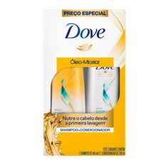 Kit Dove Shampoo 400ml + Condicionador Óleo Micelar Micelar 200 ml