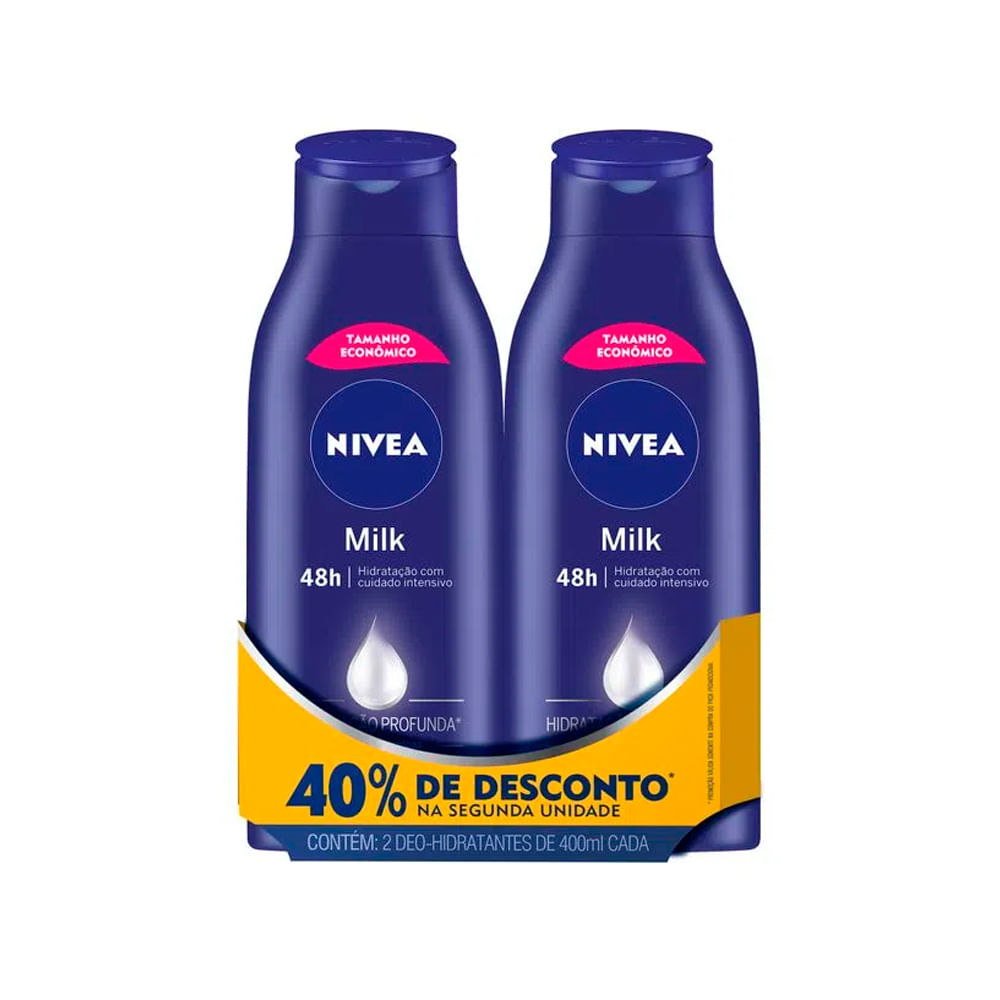 Loção Creme Desodorante Nívea Body 400ml Ganhe 40% Off Na 2ª Unidade - Lojas  Rede