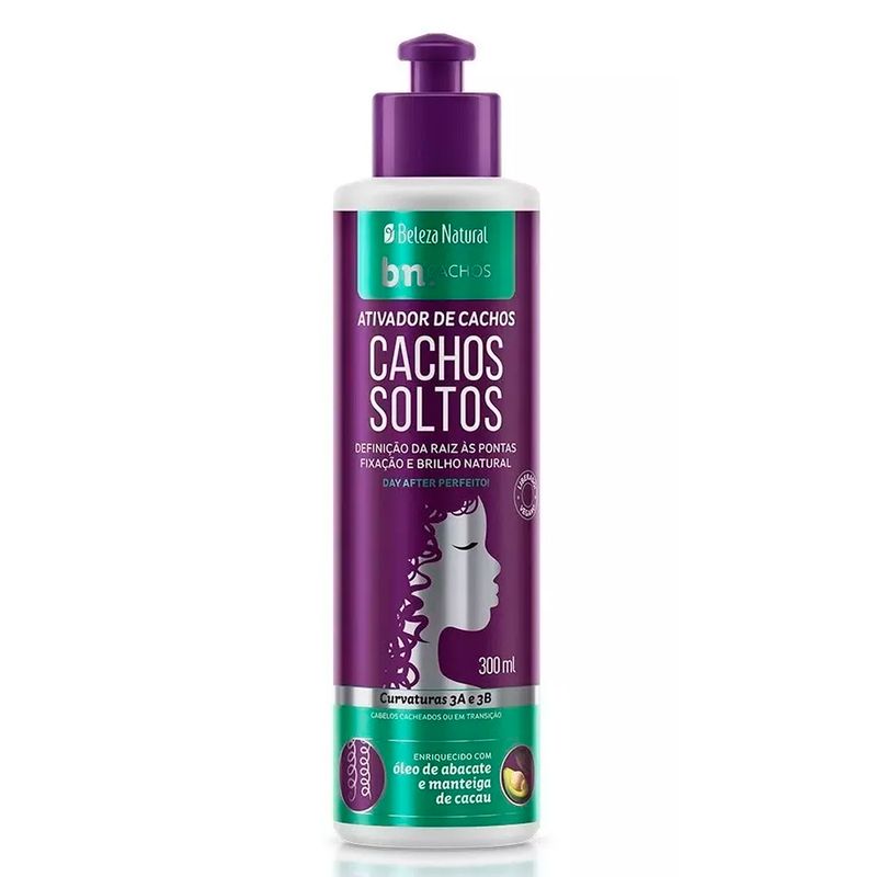 Ativador De Cachos Beleza Natural Cachos Soltos 300ml - Lojas Rede