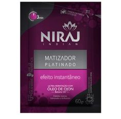 Sache De Tratamento Niraj Matizador Loiro Platinado 60g