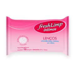 Lenço Umedecido Freshlimp Intimo Com 15 Unidades