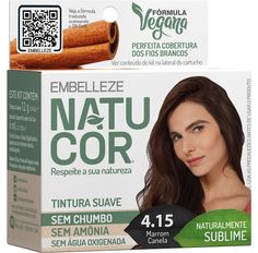 Tintura Em Pó Embelleze  Natucor Canela 4.15