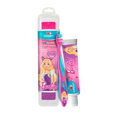 Escova Infantil Condor Barbie  Com Estojo + Gel Dental