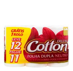 Papel Higiênico Cotton 30 Metros Leve 12 Pague 11
