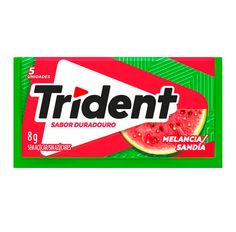 Chiclete Trident Melancia Zero Açucar 5 Unidades 8g