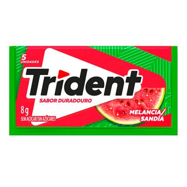Chiclete Trident Melancia Zero Açucar 5 Unidades 8g