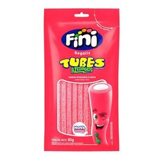 Bala Fini Tubez Morango Cítrico 80g