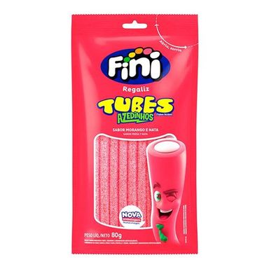 Bala Fini Tubez Morango Cítrico 80g
