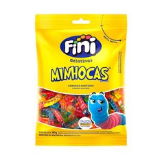 Bala Fini Minhocas Gelat 90g