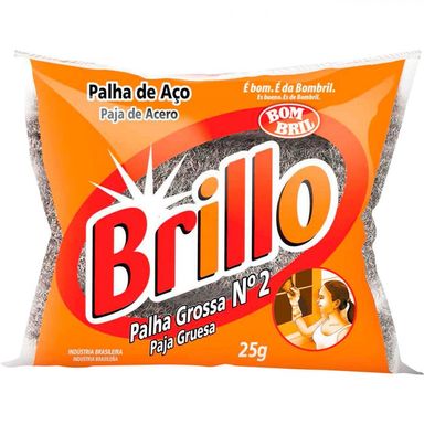 Palha De Aço Brillo Grossa 25g