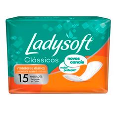 Protetor Diário Ladysoft Proteção Respirável Com 15 Unidades