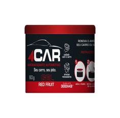 Aromatizante Automotivo 4Car Red Fruit Gel 60g