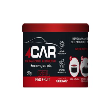 Aromatizante Automotivo 4Car Red Fruit Gel 60g