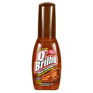 Polidor De Sapato Líquido Qbrilho Marrom 60ml
