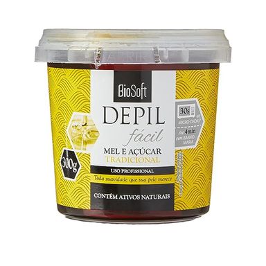 Cera Depil Facil Mel E Açúcar Tradicional 300g
