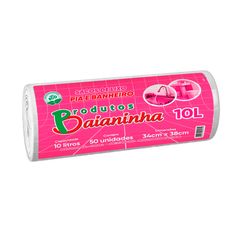 Saco Para Lixo Rolo Baianinha Super Forte 10L