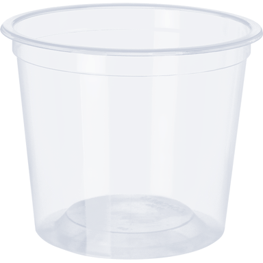 Pote Plástico Descartável Transparente 350ml Com 50 Unidades