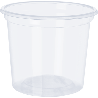Pote Plástico Transparente Descartável Térmico 250ml Com 50 Unidades