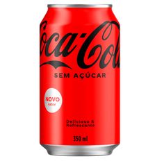 Refrigerante Coca Cola Sem Açúcar Lata 350ml