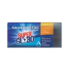 Saco Para Lixo Super Globo Rolo 15L 60 Unidades