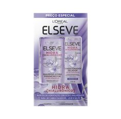 Kit Elseve Shampoo 375ml + Condicionador Hidra Hialurônico 170ml